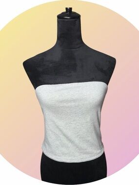 Ultra Flirt Strapless Tube Top - Light Gray
